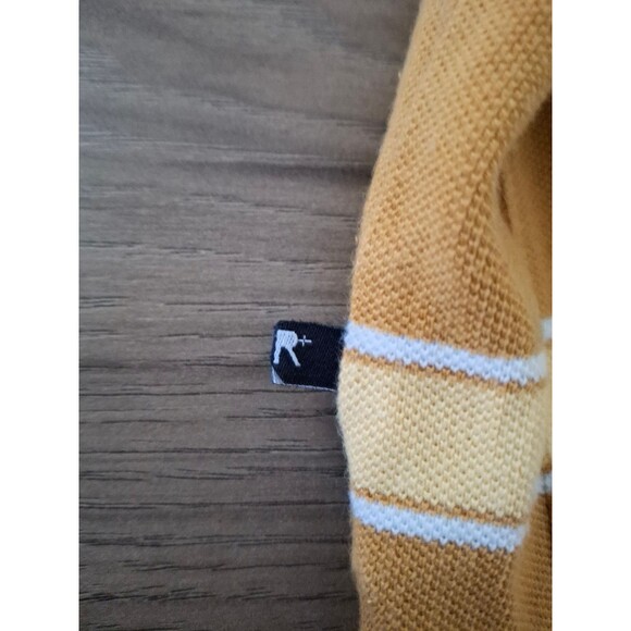 Vintage Rocawear Polo Shirt, Men's 2XL, Brown Tan Stripes, 100% Cotton - Picture 7 of 9